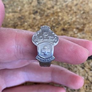 Size 9 bent Rolex spoon ring